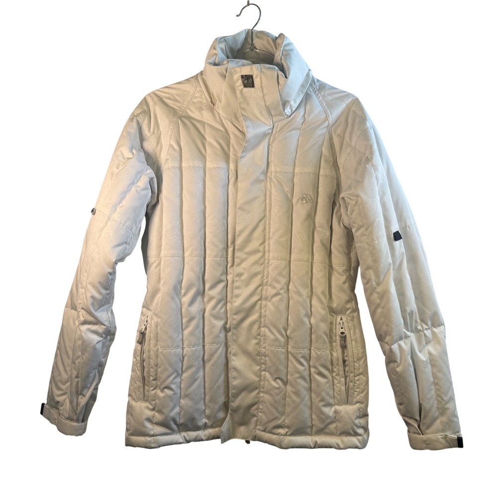 Allyance Transport Down Jacket Ripstop White Womens Medium 600 Fill‎ Puffer Ski